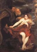 Anthony Van Dyck Susanna and The Elders (mk03) oil painting on canvas
